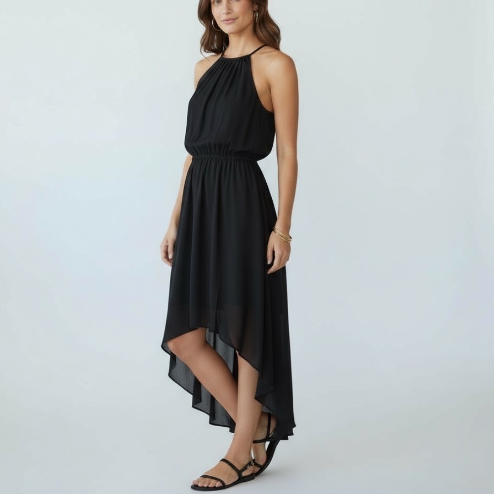 ~  Vintage Xhilaration Black High Low Small S